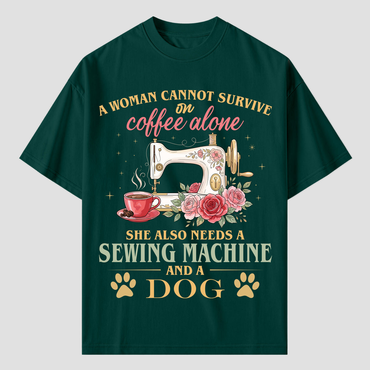 Quilting T Shirts for Coffee, Sewing and Dog Lovers
