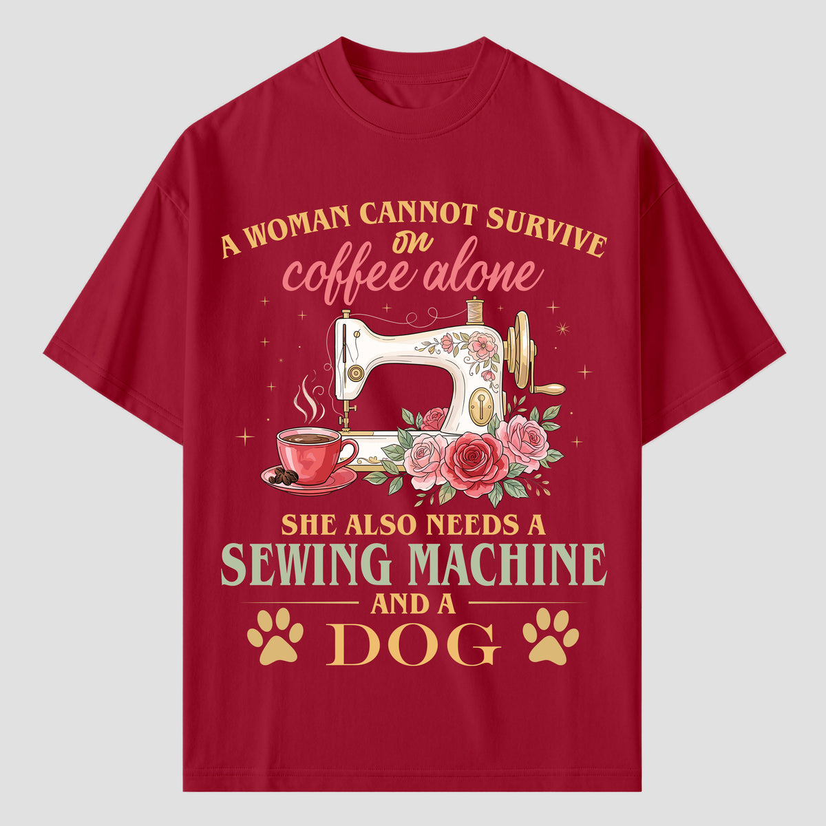 Quilting T Shirts for Coffee, Sewing and Dog Lovers