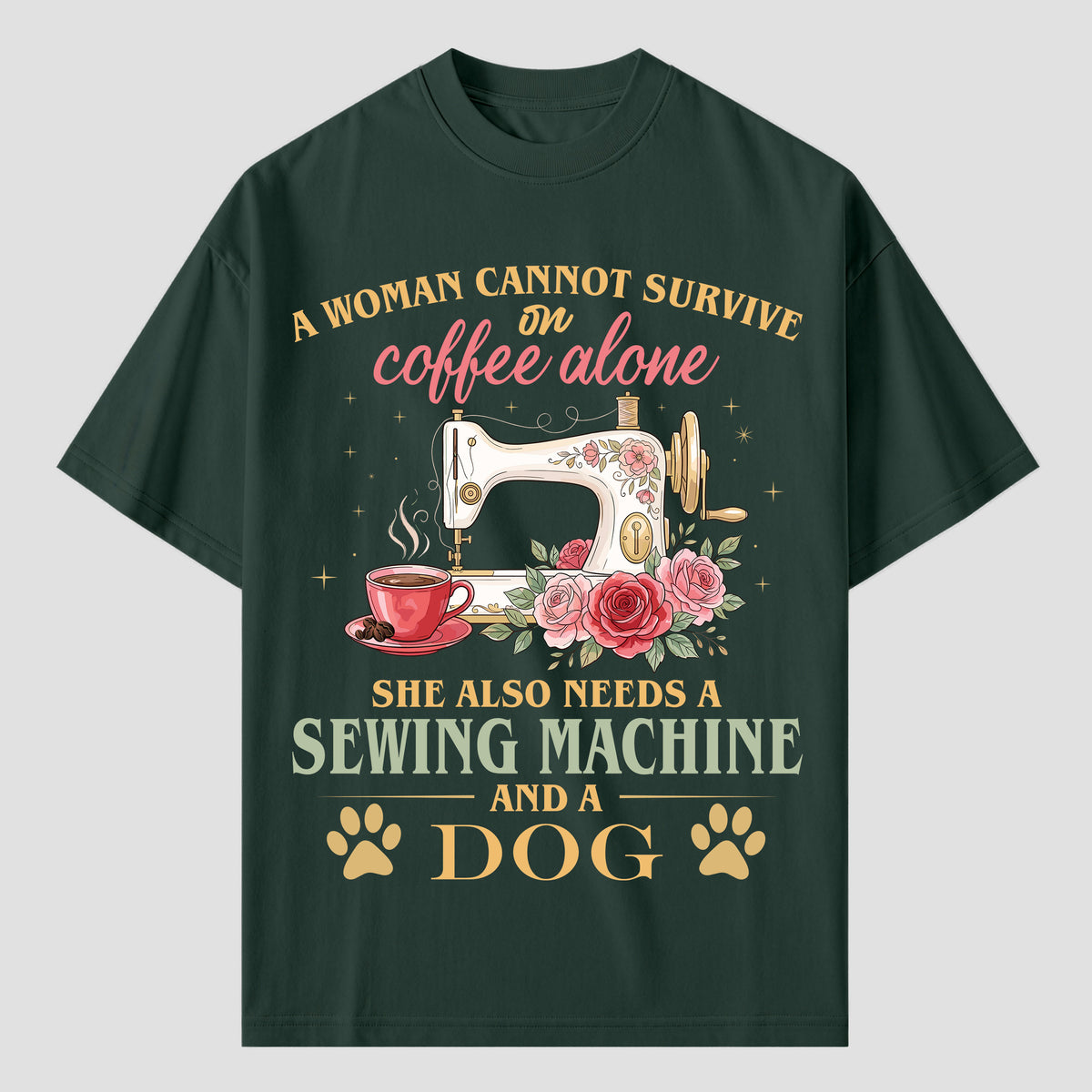 Quilting T Shirts for Coffee, Sewing and Dog Lovers