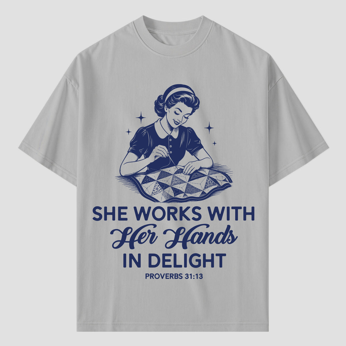 Quilting T Shirts with Bible Verse Proverbs 31:13