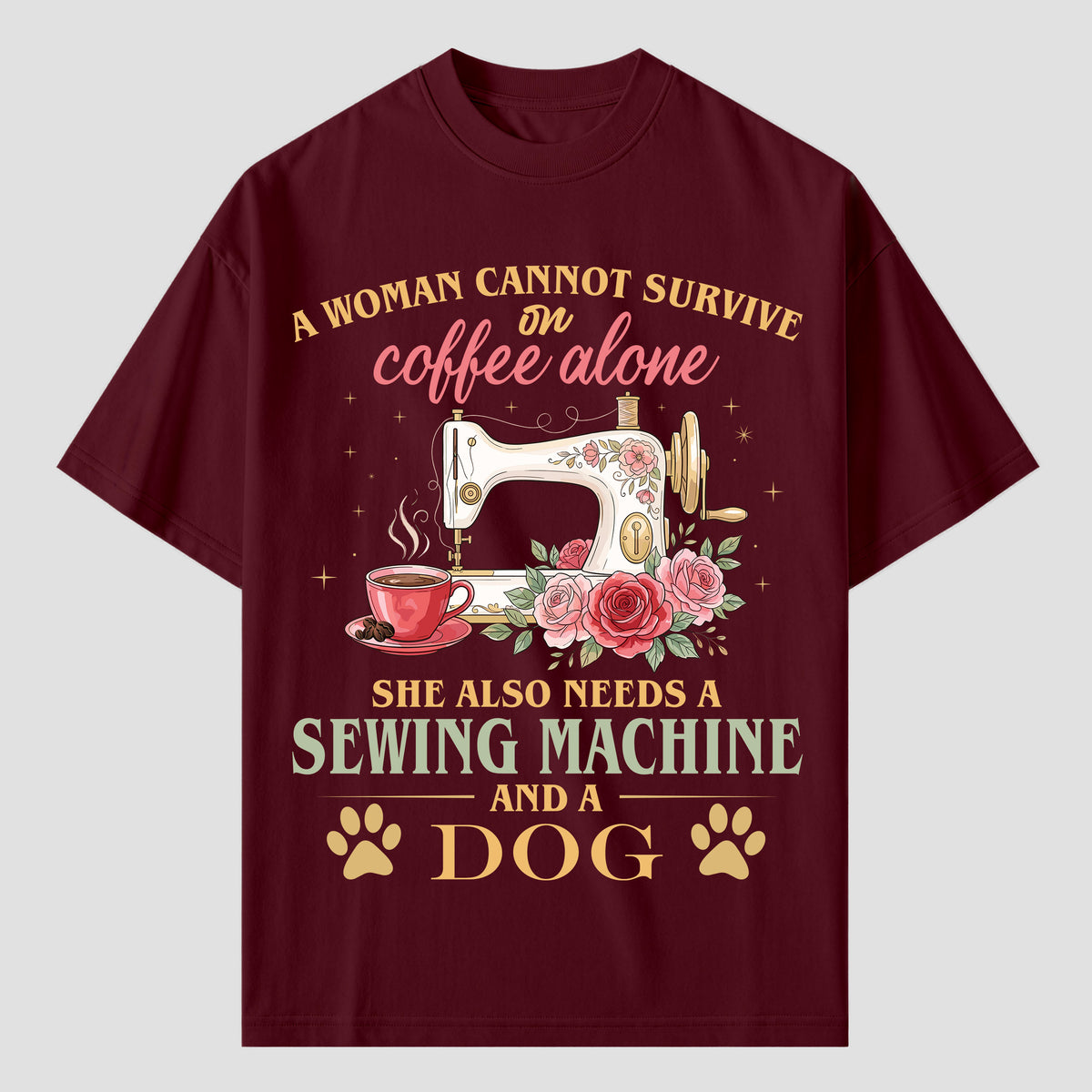 Quilting T Shirts for Coffee, Sewing and Dog Lovers