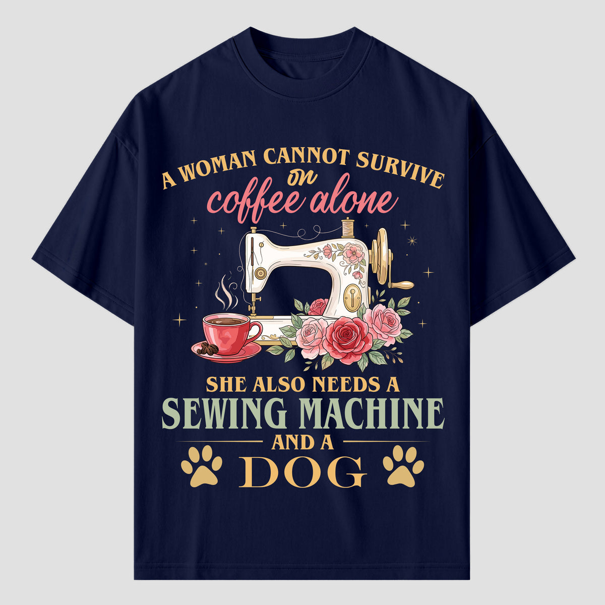 Quilting T Shirts for Coffee, Sewing and Dog Lovers