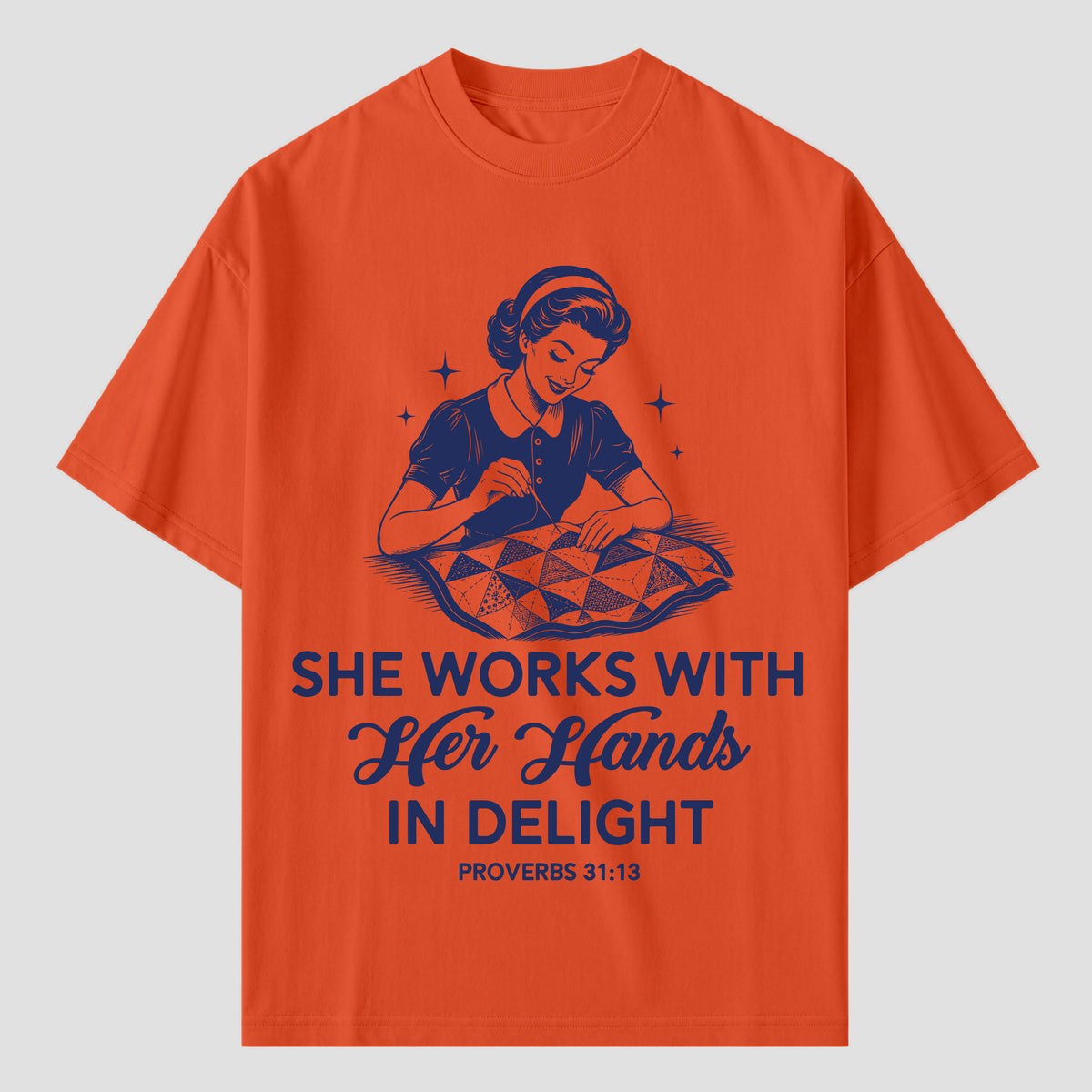 Quilting T Shirts with Bible Verse Proverbs 31:13